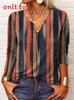 Wish Winter Women Long Sleeve Floral V Neck T Shirt With Digital Print For Casual Wear