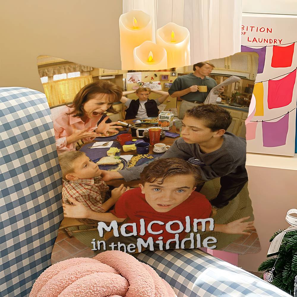 M-Malcolm In The Middle Pillow Cover For Bedroom Room And Living Room Sofa Decorative Cushion Cover