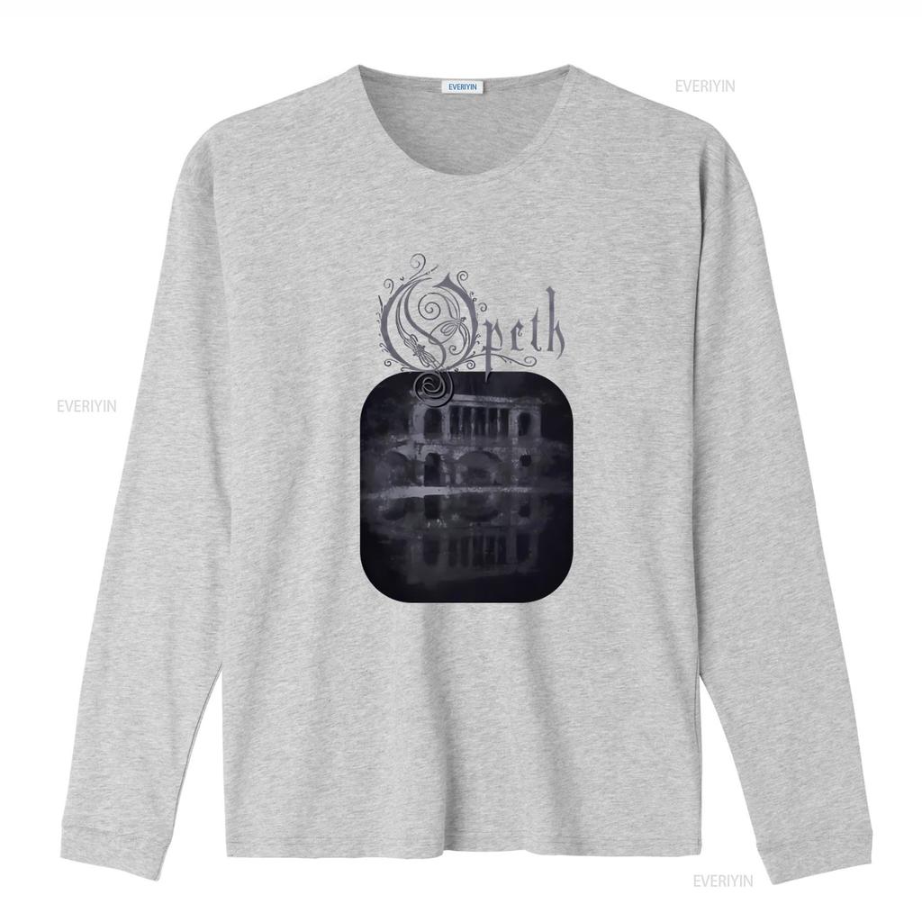 Opeth Cementerio Metal Música Banda Camiseta Negra Roja Mediana M Diseño Gótico vintage Lavada Transpirable moda Unisex Casual