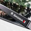 AAAJG1 2pcs Car Crystal Emblem Decals Car Window Wiper Stickers For Skoda Octavia A5 A4 Fabia Superb Rapid Mk3 Yeti Kodiaq