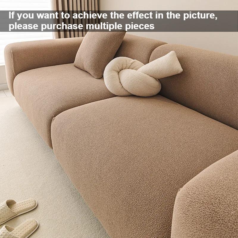 Chenille Fabric Thicken Elastic Sofa Cover 1/2/3/4 Seater Couch Covers For Living Room Furniture Protector Slipcover Removable