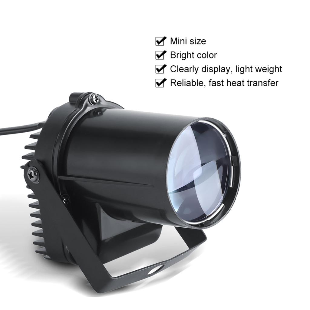 12W LED Beam Spotlight Party Stage Disco Pub Festival Effect Pinspot Lights