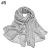 New scarf linen solid color imitation silk soft bag head shawl scarf one piece