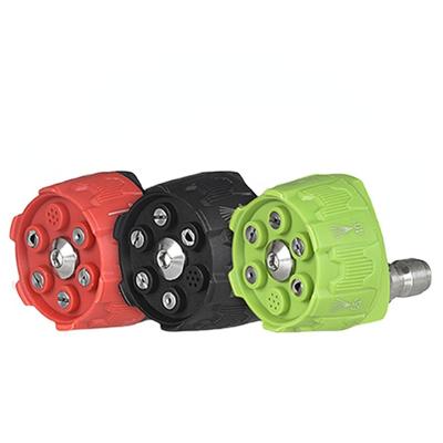 Universal 4000Psi High Pressure Washer Spray Nozzle 0 15 25 40 Degree Rotation Watering Rinse Soap Nozzle Tip Garden Cleaning