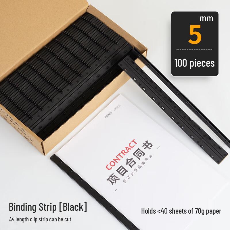A4 10-Hole Plastic Binding Strips