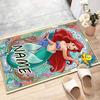 Custom Princess Mat Personalized Name, Polyester Washable Indoor Entryway Rug, Gift for Christmas, Easter, Thanksgiving Day