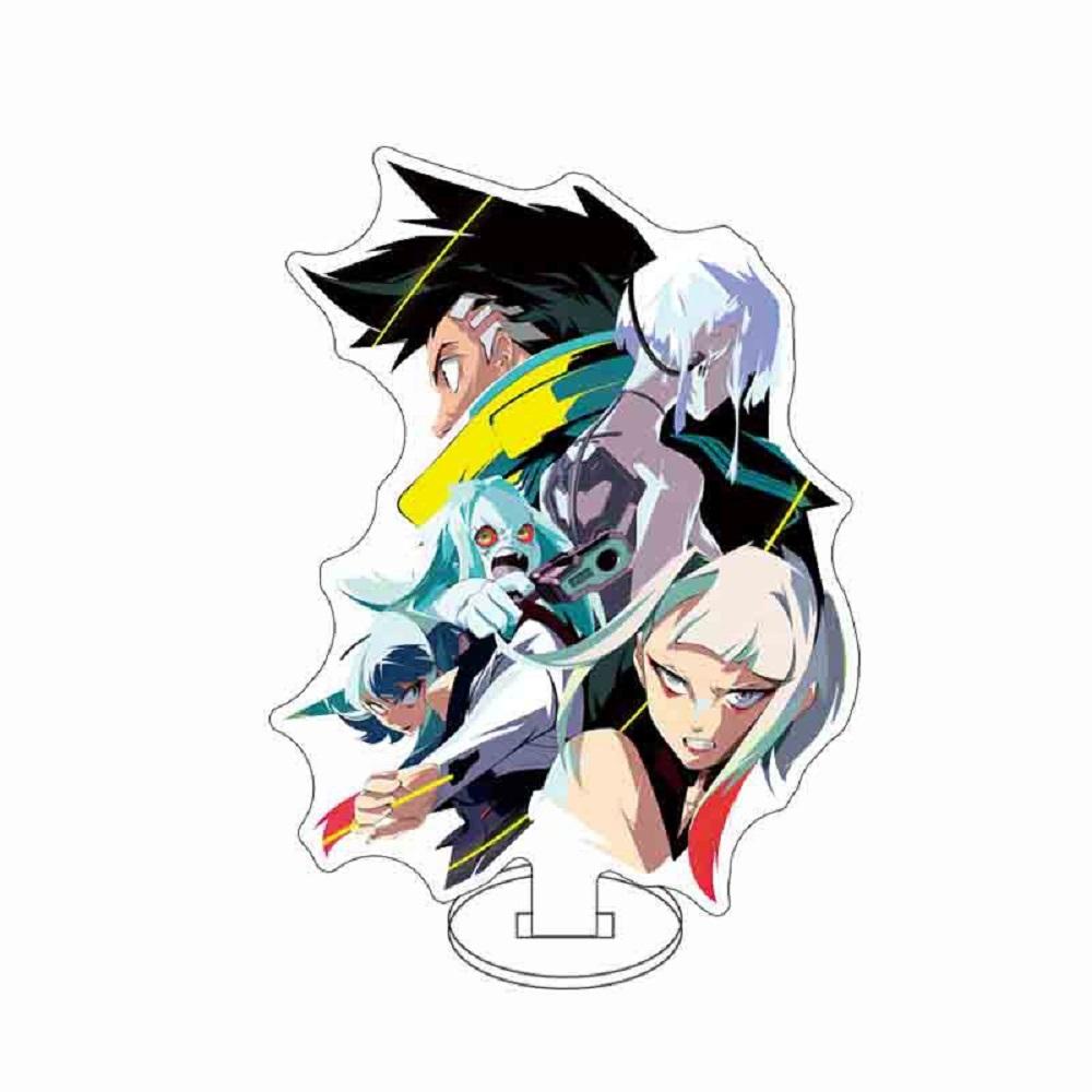 15cm Anime Edgerunners Acrylic Stands Figure Cosplay David Martinez Lucy Rebecca Stand Model Fans Christmas Gifts