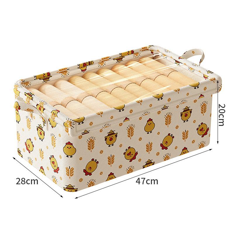 

Мультяшный медведь Стальной каркас Коробка для хранения одежды Корзина для хранения в общежитии Хранение одежды в шкафу Тканевая коробка для хранения