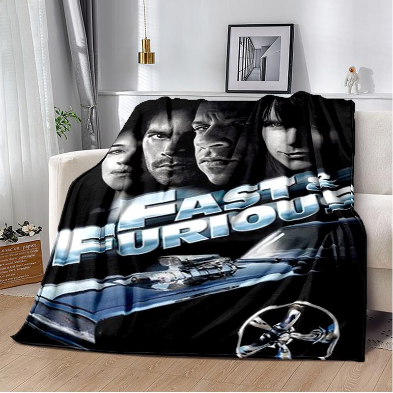 Coperta Fast and Furious per Bambino Divano Divanetto Viaggio Casa Escursionismo Picnic Biancheria da Letto Coperta in Flanella Super Morbida Regalo di Compleanno