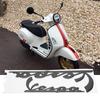 Sticker Emblem Sticker Vespa 3D Decal GTS300 LX125 LX150 IE Sprint Primavera 300 LX LXV Super (Black)