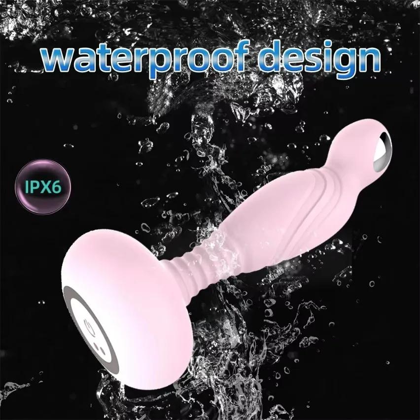 Vibrating Anal Plug Prostate Stimulation Electric Shock Butt Plug Remote Control Masturbation Sex Toys Adults Goods for Men