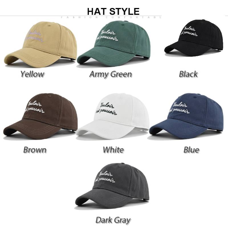 Duck Tongue Hat Personalized Letter Embroidered Baseball Hat Sunshade Hat Cotton