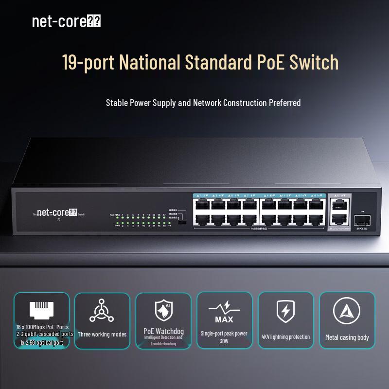 Netcore Unmanaged PoE Network Switch