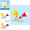 Wooden Handmade Assembled Wind Power Experimental Set Children Puzzle Toys For Kids Educational Physics
