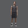 Jordan Essentials Breathable Stripe Print Shorts Men Bottoms Black DM1358-010