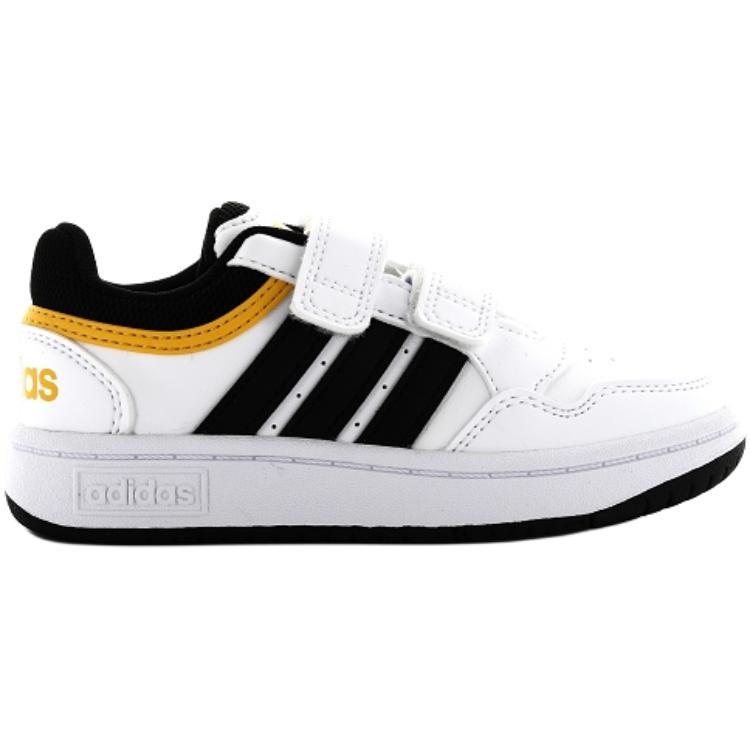 New Adidas HOOPS 3.0 Anti-Slip Wear-Resistant Low-Top Kids' Skateboarding Shoes White Children Aged 3-7 Years Old IF5316