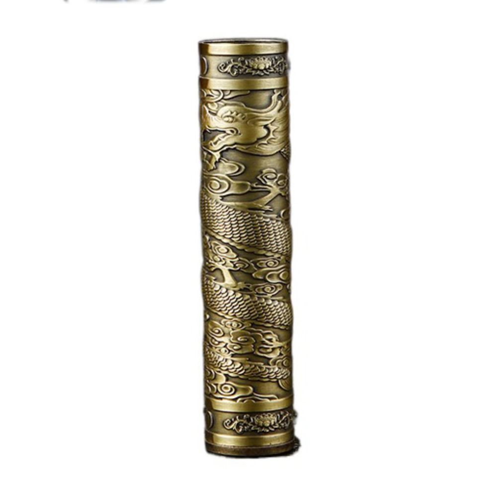 Chinese Dragon Buddha Incense Box Skull Sealed Cigarette Box Relief Incense Barrel  Home Decor