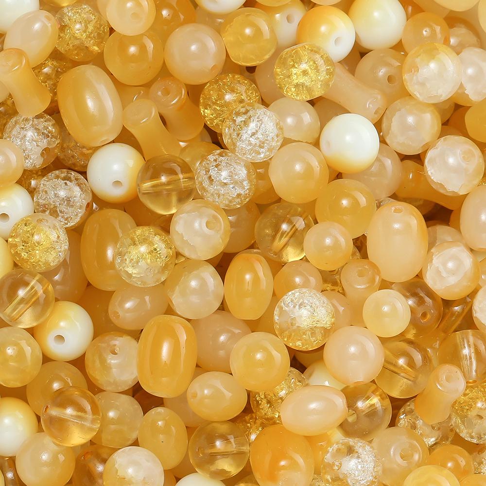 20/50Gram 7-10mm Mixed Style Glass Beads Round Oval Spacer Loose Bead for DIY Bracelet Necklace Earrings Jewelry Making