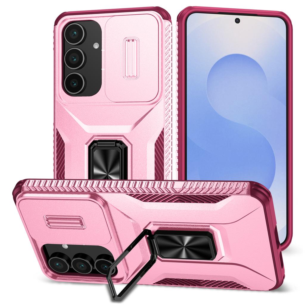 For Samsung Galaxy S25 FE Case Camshield Kickstand TPU+PC Anti-Slip Phone Cover