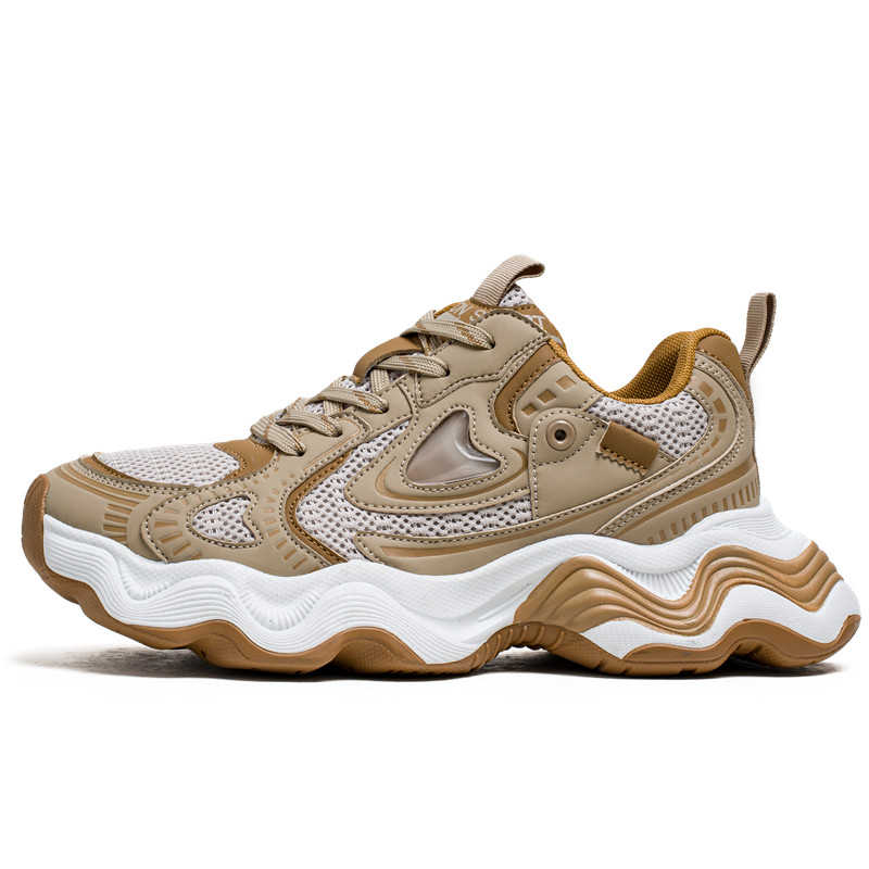 Fashion Perforated Increase Height Men Casual Sneakers Woven Best Selling Golf Shoes Big Size Sports Runings Funky Outside