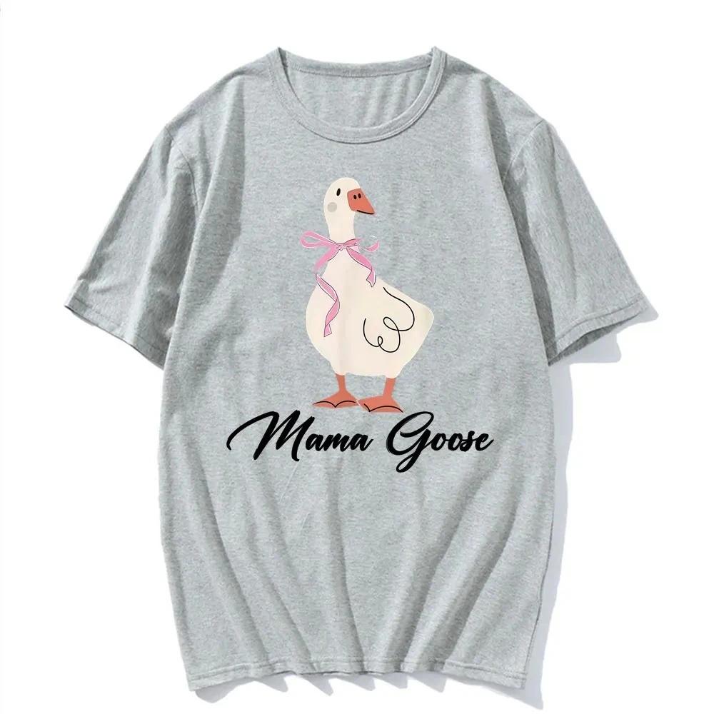 Funny Mama Goose Meme Graphic T Shirts Unisex Women Fashion Humor Casual Short Sleeve Tee Shirt Summer ONeck Vintage Y2k Tshirts
