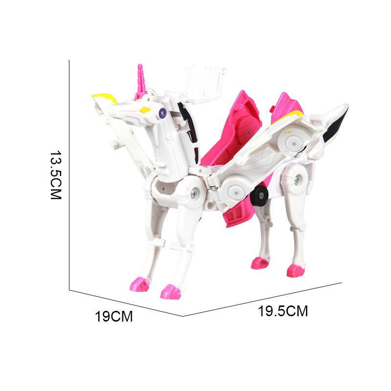 

Tianyi Magic Pegasus Unicorn Магнитный удар Деформация Автомобиль Робот Детские игрушки Рождественский подарок