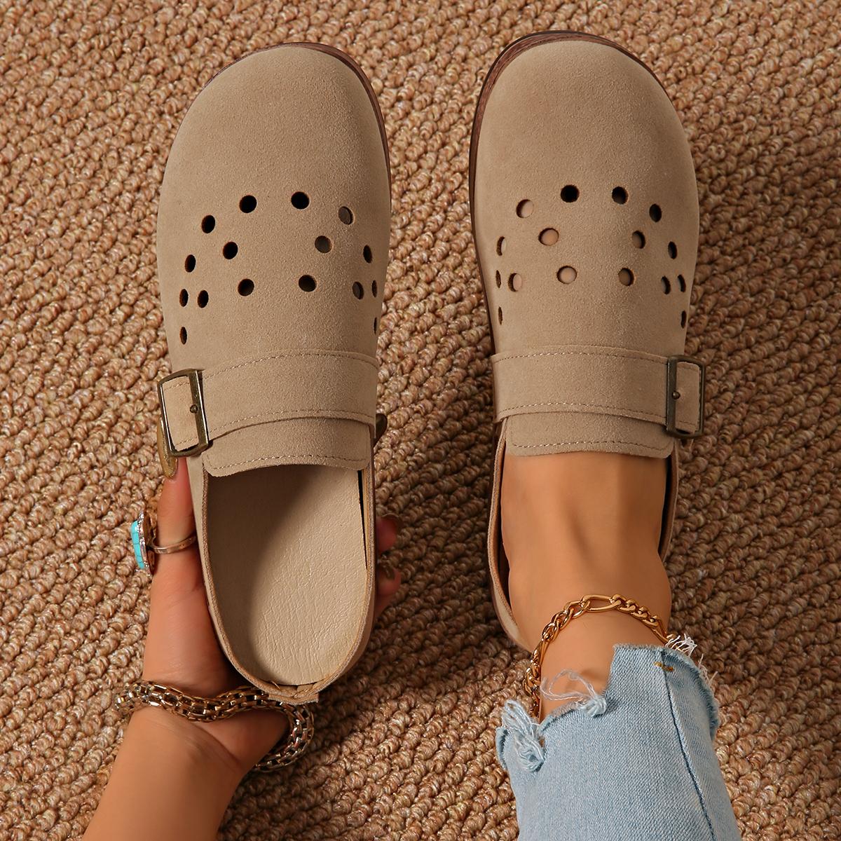 

2025 Women Baotou Slippers Retro Beach Slippers Non-Slip Mules Shoes Women Lightweight Slip on Slippers Slides Women 36 абрикосовый