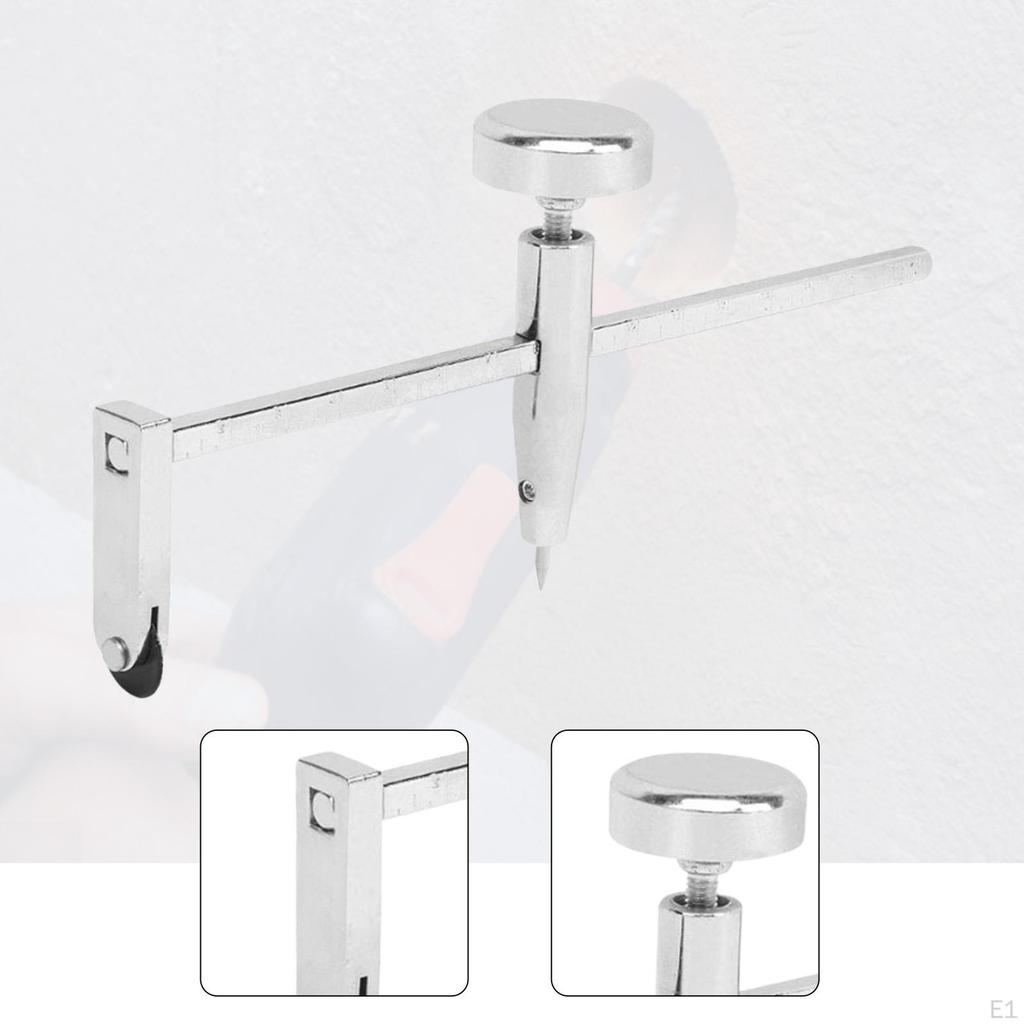Drywall Circle Hole Cutting Plasterboard Punch Tool Compass for Easy Notching and Adjustable