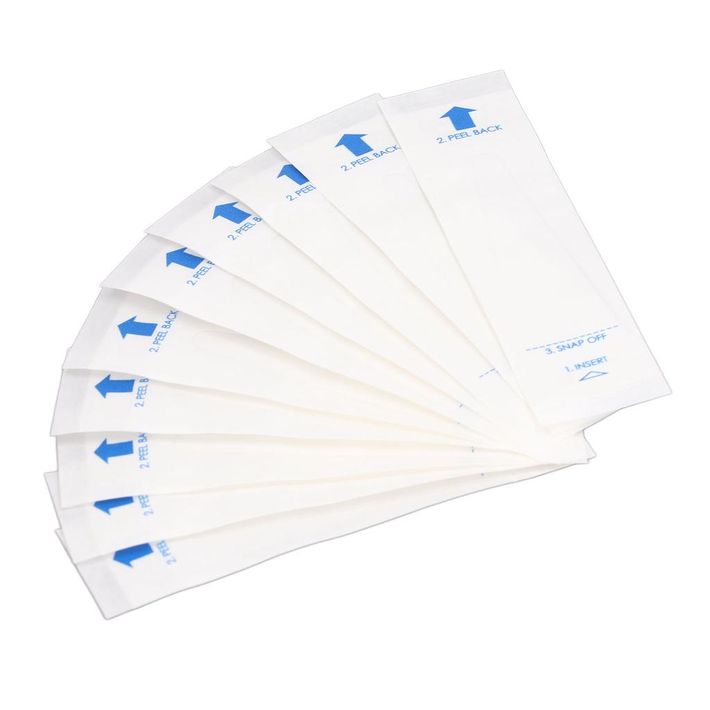 50PCS Thermometer Probe Cover PE Film Paper 9.5x2.5cm Disposable Accurate Reliable Thermometer