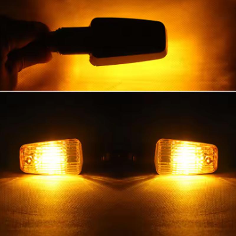 4Pcs Universal Motorcycle Blub Turn Signal Lamp Turning Indicators Light Blinkers Signal Amber Bike Motorcycle Accessories 12V