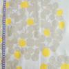 Quarter Rieko Oka Designed Zabuton Float Approximately 55 x Meisen Floral and Botanical Pattern in Report Cotton-Linen (Japanese Cushion) Cover,