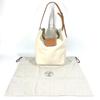 HERMES Wilvort 24 Tote Bag Shoulder Bag Leather IvoryBased/Brown