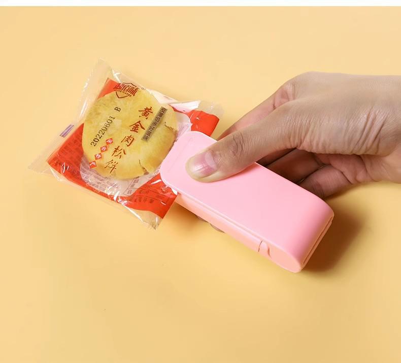 Compact Snack & Food Vacuum Sealer for Household Plastic Bags
