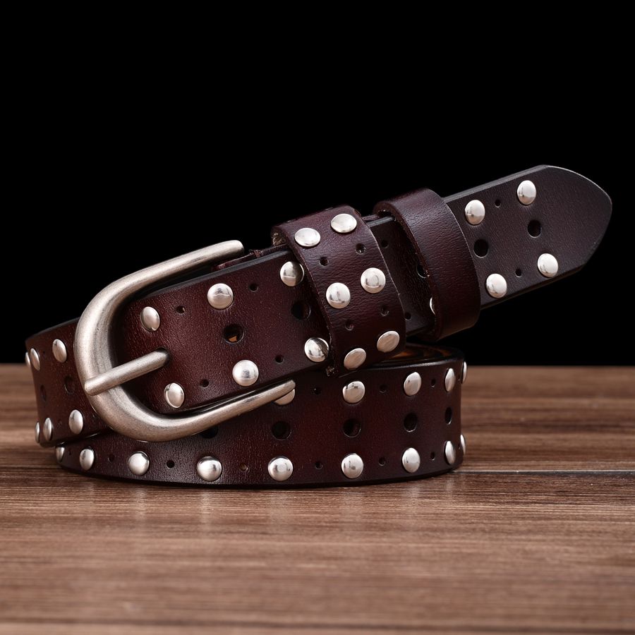 NEW Female Waistband Fashion Women Rivet Belt Hollow Out Belt Width:2.8