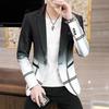 Men's Slim Fit Gradient Plaid Blazer - Spring 2021 Trendy White Jacket