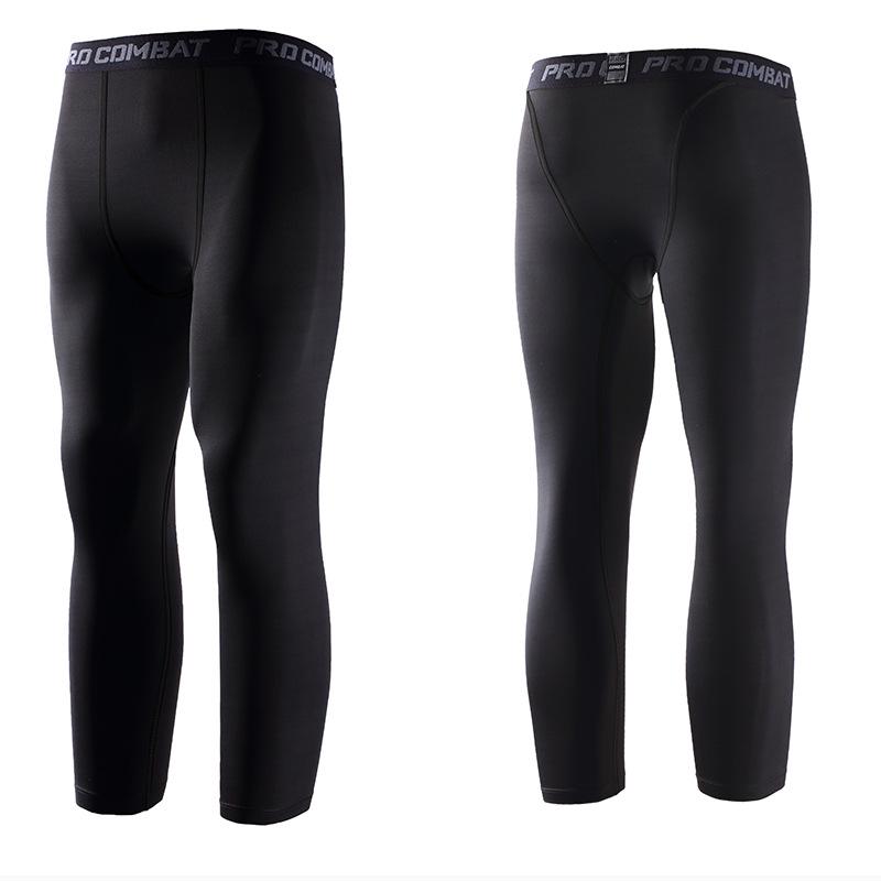 Men's Quick-Dry Elastic Sports Tights for Running, Training, and Fitness - Long & Short Options