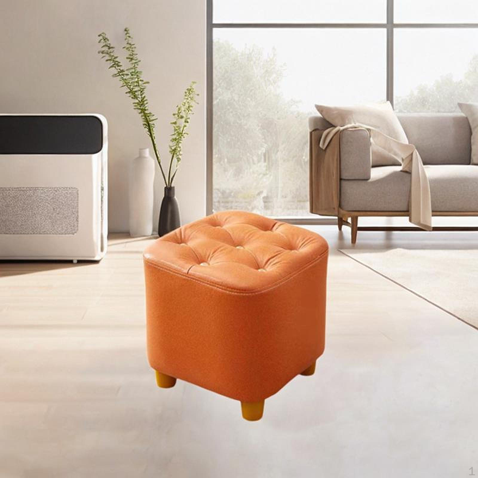 Компактный пуф для ног мягкое сиденье подушка для домашнего декора квадратная подставка для ног Orange 2579₽