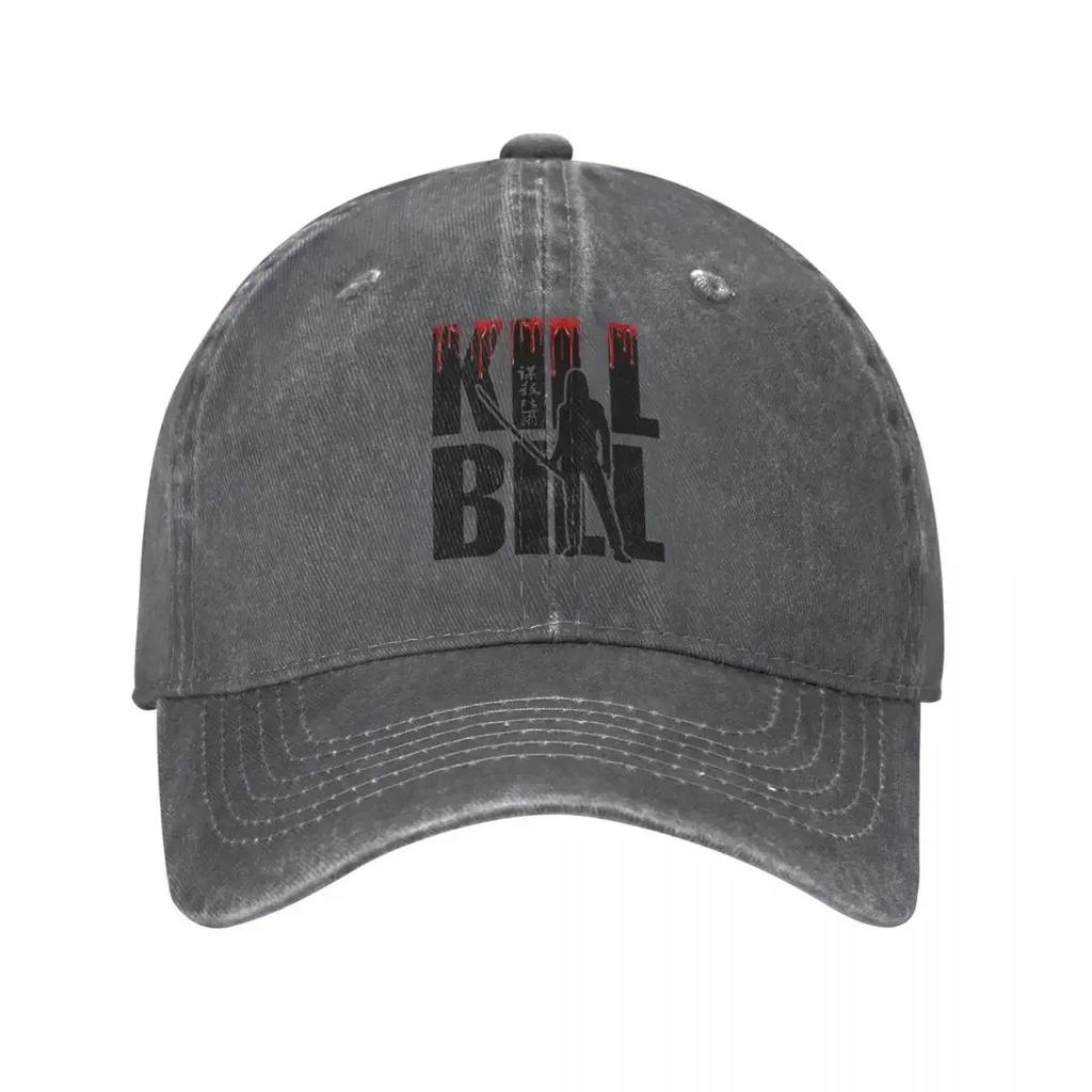 Kill Bill Japan Film Baseballkepsar Hattori Hanzo Sliten Denim Tvättad Keps Hatt Löpning Golf Justerbar Passform Snapbackkeps