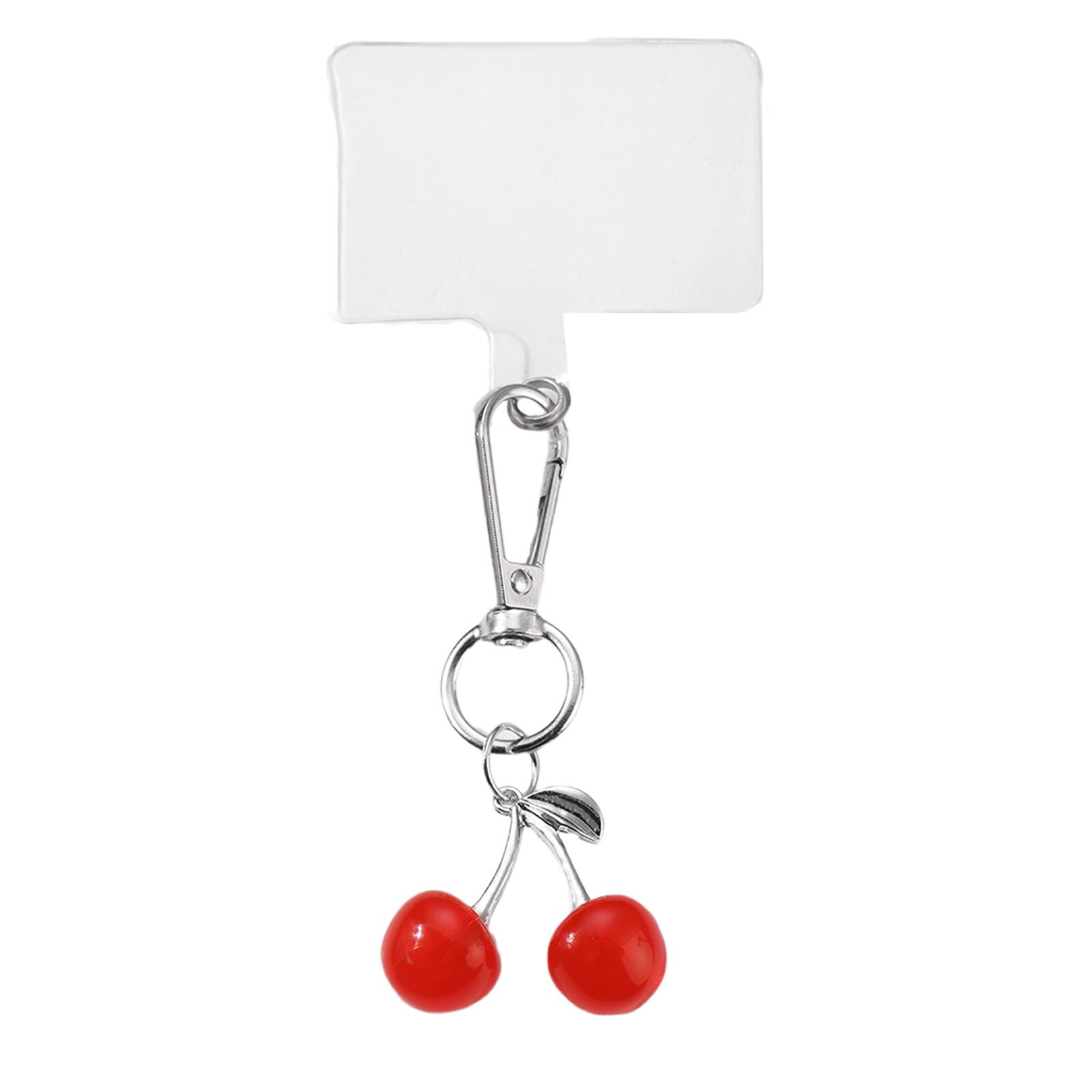 

Вязаный крючком клубничный автомобильный орнамент, вязанный брелок-шарм для сумки и украшения зеркала автомобиля, хлопково-льняной аксессуар T1