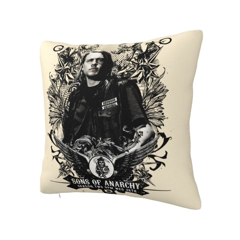 Individuelle Disney Sons Of Anarchy Kissenbezüge Die TV-Serie Samt Niedliche Zierkissenhülle für Auto Sofa