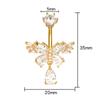 Butterfly Navel Ring For Women Girls Exquisite Zircon  Belly Button Rings Sexy Belly Piercing Body Jewelry Gifts