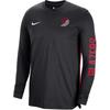 Portland Trail Blazers Comfortable Soft Crew Neck Pullover Long Sleeve T-Shirt Unisex Tops Black FB3491-010