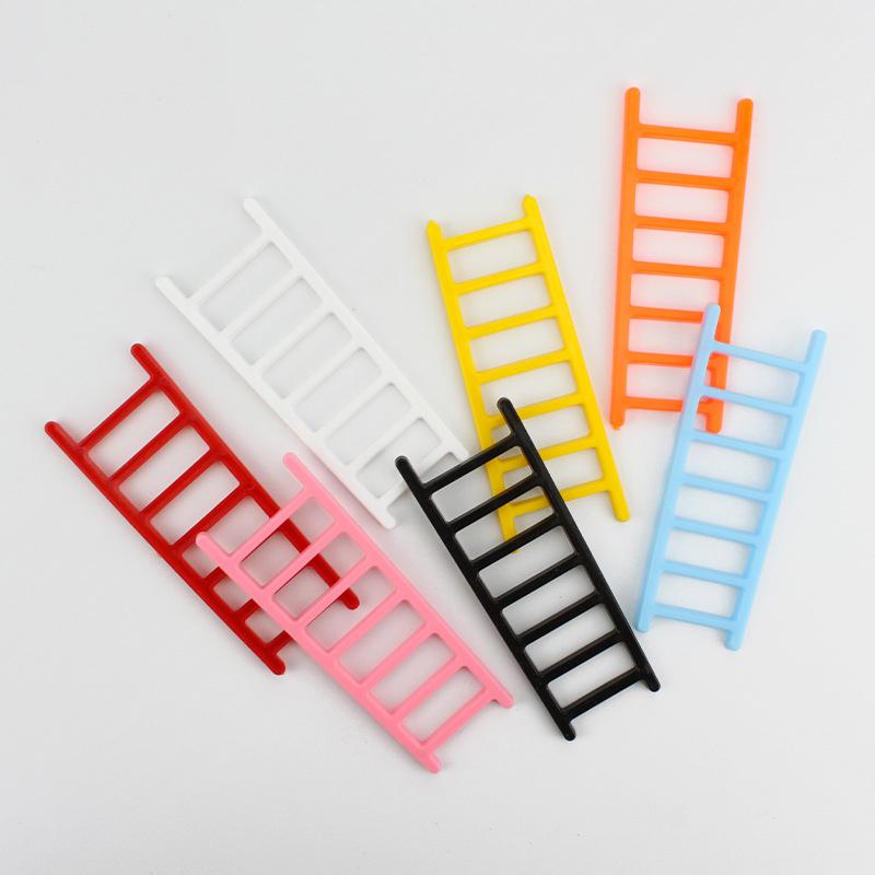 5Pcs Colorful Mini Plastic Ladder Cake Decoration Furniture Decoration Birthday Party Cake Decoration Supplies