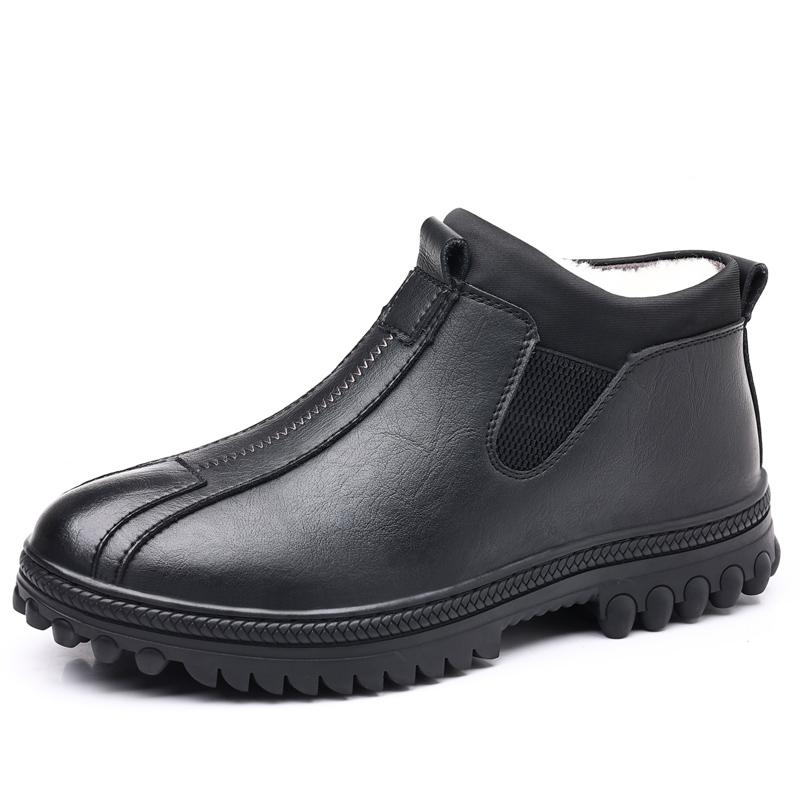 Winter Men Casual Shoes Warm Men Ankle Boots Fashion Man Snow Boots Outdoor Footwear Sneakers Men's Leather Botas Masculina