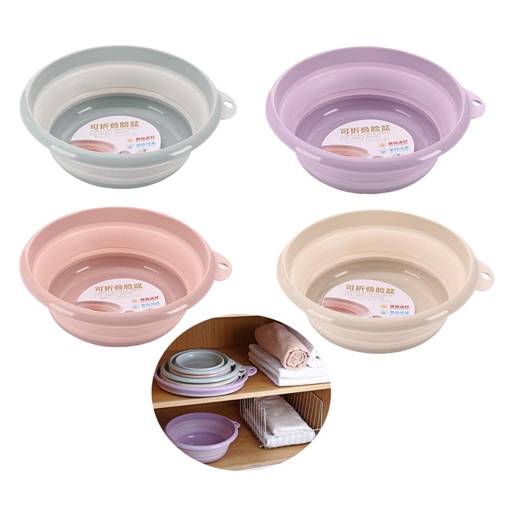 Foldable Bowl Strainer Bivouac Kitchen Sink Bowl, Portable BPA Collapsible Basin