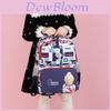 Adorable Cartoon School Backpack For Boys And Girls With Water-resistant Oxford Fabric