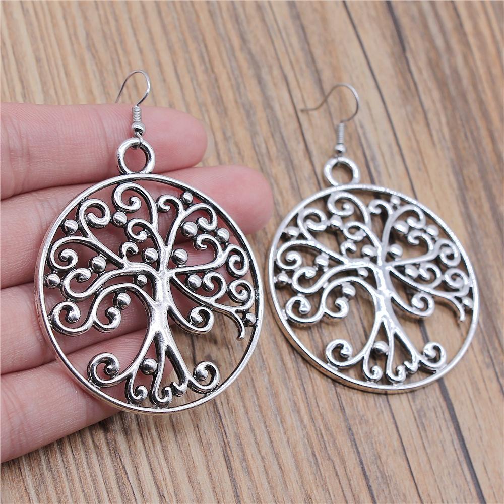 Tree Earring Women Drop Earrings Round Tree Dangle Earrings Women Fashion Jewelry Gift For Women