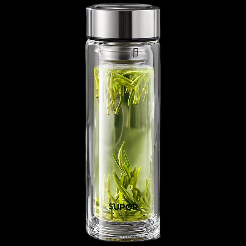 SUPOR Double-Layer Tea Infuser Glass Bottle