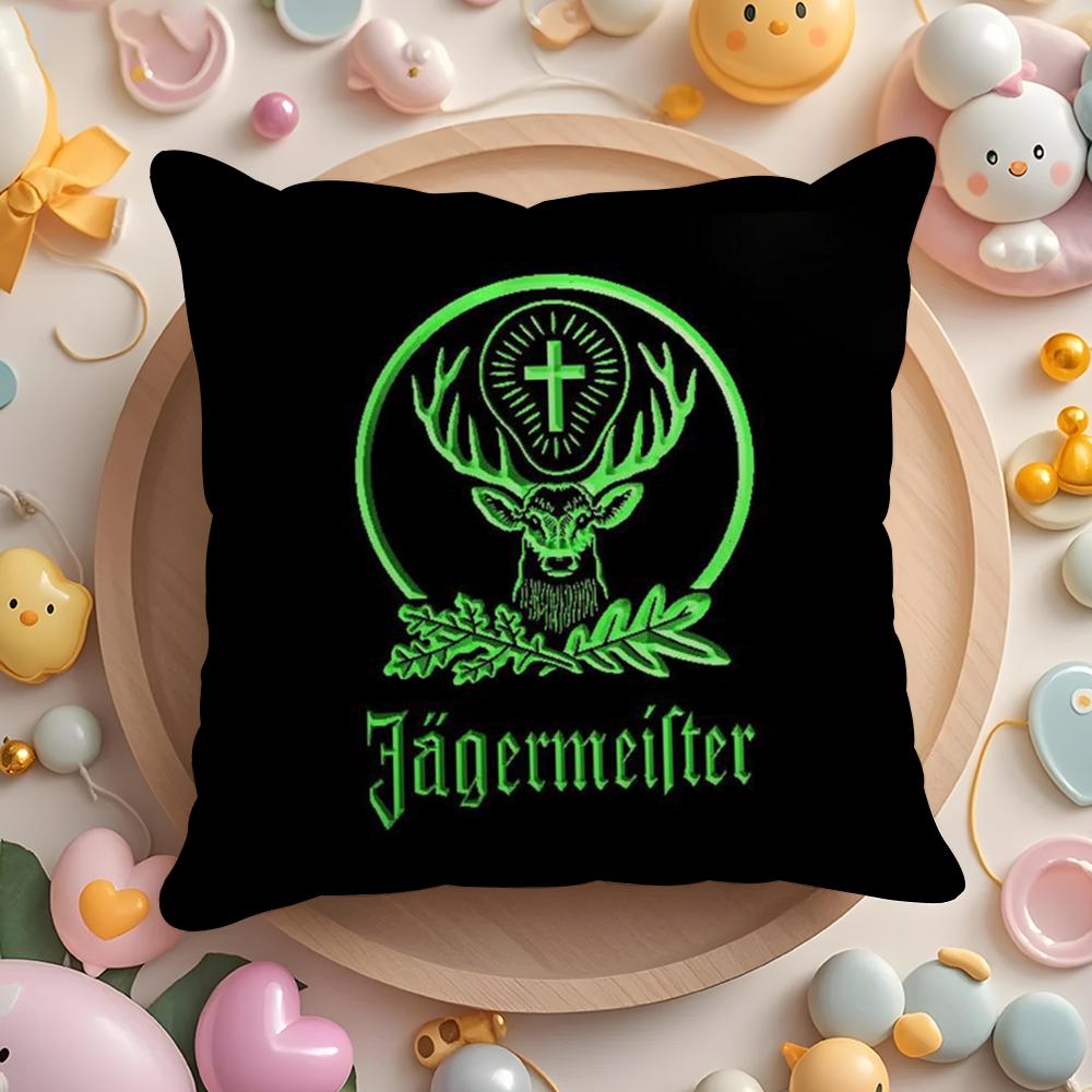 J-Jager-M-Meisters-S Cushion Cover Short Plush Double-Sided Printing Home Machine Washable In Warm Winter Pillow Case