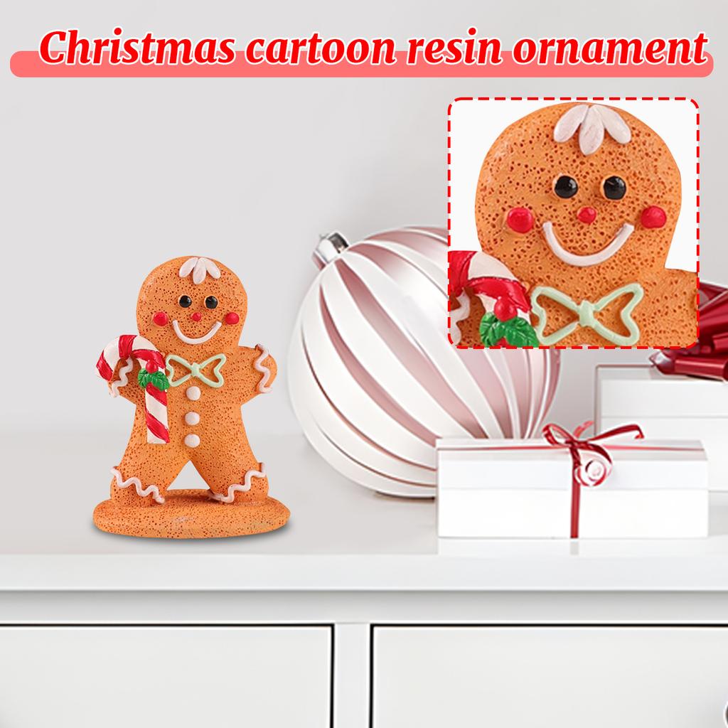 Christmas Cartoon Resin Ornaments, Holiday Decorations, Atmosphere, Decoration Props